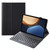 AHV7 Lambskin Texture Ultra-thin Bluetooth Keyboard Leather Tablet Case For Honor Tablet V7 Pro(Black)