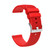 22mm Pockmarked Silver Buckle Silicone Watch Band for Huawei Watch / Samsung Galaxy Watch(Red)