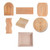 Large Elliptical  Wooden Tray Photography Shooting Props