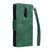 For OnePlus 7 Pro Rivet Buckle 9 Cards Three Fold Leather Phone Case(Green)