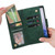 For OnePlus 7 Pro Rivet Buckle 9 Cards Three Fold Leather Phone Case(Green)