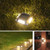 8 LED Solar Wall Lamp Outdoor Stainless Steel Buried Light(Colorful Light)