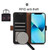 For iPhone 13 Pro Crazy Horse Top Layer Cowhide Leather Phone Case (Black)