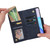 For OnePlus 9 Rivet Buckle 9 Cards Three Fold Leather Phone Case(Blue)