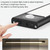 Intelligent Automatic Human Body Induction Wireless LED Lamp 20cm(Black + Neutral Light)