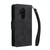 For OnePlus 8 Pro Rivet Buckle 9 Cards Three Fold Leather Phone Case(Black)