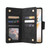 For OnePlus 8 Pro Rivet Buckle 9 Cards Three Fold Leather Phone Case(Black)