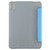 For iPad mini 6 Silk Texture Three-fold Horizontal Flip Leather Tablet Case with Holder(Sky Blue)