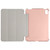 For iPad mini 6 Silk Texture Three-fold Horizontal Flip Leather Tablet Case with Holder(Rose Gold)