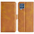 For Samsung Galaxy M22 Dual-side Magnetic Buckle Horizontal Flip Leather Case with Holder & Card Slots & Wallet(Yellow)
