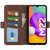 For Samsung Galaxy M22 Dual-side Magnetic Buckle Horizontal Flip Leather Case with Holder & Card Slots & Wallet(Brown)