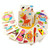 10 PCS Children Educational Toy Wooden Cartoon Jigsaw Puzzle(Train)
