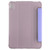 For iPad mini 6 Silk Texture Three-fold Horizontal Flip Leather Tablet Case with Holder(Purple)
