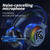 PANTSAN PSH-400 USB Computer Head-Mounted Luminous RGB Wired Headset, Specification:3.5mm Pink+Cat Ear