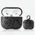 Snakeskin Texture Earphone Protective Case with Hang Buckle For AirPods 3(Dark Gray)