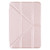 For iPad mini 6 Silk Texture Horizontal Deformation Flip Tablet Leather Case with Holder(Rose Gold)