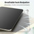 For iPad mini 6 Double-sided Matte Translucent PC Deformation Tablet Leather Case with Holder & Sleep / Wake-up Function(Grey)