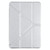 For iPad mini 6 Silk Texture Horizontal Deformation Flip Tablet Leather Case with Holder(Silver)