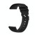 22mm Pockmarked Silver Buckle Silicone Watch Band for Huawei Watch / Samsung Galaxy Watch(Black) 22mm Pockmarked Silver Buckle Silicone Watch Band for Huawei Watch / Samsung Galaxy Watch(Black)