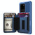 For Samsung Galaxy S20+ Zipper Wallet Card Bag PU Back Phone Case(Blue)