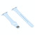 Slimming Silicone Watch Band For Apple Watch Series 9&8&7 41mm / SE 3&SE 2&6&SE&5&4 40mm / 3&2&1 38mm(White)