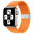 Nylon Braid One Buckle Watch Band For Apple Watch Series 9&8&7 41mm / SE 3&SE 2&6&SE&5&4 40mm / 3&2&1 38mm(Orange)