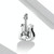 S925 Sterling Silver Retro Bass Beads DIY Bracelet Necklace Accessories