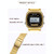 SANDA 6053 Square LED Digital Display Dial Running Seconds Alarm Clock Electronic Watch for Women(Silver)