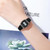 SANDA 6053 Square LED Digital Display Dial Running Seconds Alarm Clock Electronic Watch for Women(Silver)