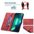 For iPhone 13 Pro Magnetic Clasp RFID Blocking Anti-Theft Leather Case with Holder & Card Slots & Wallet (Red) For iPhone 13 Pro Magnetic Clasp RFID Blocking Anti-Theft Leather Case with Holder & Card Slots & Wallet (Red)