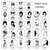 50 PCS Bad Girl Waterproof Dark Tattoo Stickers(CC6360)