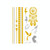 10 PCS Waterproof Hot Stamping Fashion Temporary Tattoo Stickers(VT-316)