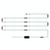 LED Plant Lamp Household Full Spectral Filling Hard Lamp Strip, Style: 30cm 9 Head(Pink Light AU Plug)