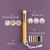 6 PCS Soft Hair Nasal Washing Brush To Remove Blackheads And Deep Cleansing Nose Pore Shrinkage Cleaning Brush, Exterior color: Flat Head White Gold