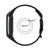 For Fitbit Charge 5 Monochromatic Silicone Watch Band, Size: Small Size(Black)