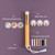 6 PCS Soft Hair Nasal Washing Brush To Remove Blackheads And Deep Cleansing Nose Pore Shrinkage Cleaning Brush, Exterior color: Protruding Head Black Golden