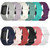 For Fitbit Charge 5 Monochromatic Silicone Watch Band, SizeLarge Size(Red) For Fitbit Charge 5 Monochromatic Silicone Watch Band, SizeLarge Size(Red)