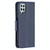 For Samsung Galaxy A22 4G Embossing Two Butterflies Pattern Horizontal Flip Leather Phone Case with Holder & Card Slot & Wallet & Lanyard(Blue)