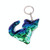10 PCS PET Sequins Reflective Cat Keychain Bag Car Pendant, Colour: Red