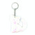 10 PCS PET Sequins Reflective Cat Keychain Bag Car Pendant, Colour: White Colorful