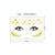 20 PCS Waterproof Bronzing Face Tattoo Stickers Party Masquerade Face Stickers(VS-015)