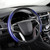 Car Universal Carbon Fiber Steering Wheel Cover (Blue)