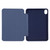 For iPad mini 6 3-folding TPU Horizontal Flip Leather Tablet Case with Holder(Dark Blue)