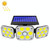132 COB Solar 3-Head Rotatable Wall Lights Human Sense Outdoor Waterproof Garden Street Light