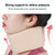 2 PCS 003 Household Sponge Collar Men And Women Breathable Adjustable Neck Brace, Size: M (Flesh Color)
