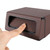 Car Plastic Trash Can Large Capacity Interior Accessories Box (Brown)