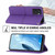 For OPPO Reno7 SE 5G Woven Texture Stitching Magnetic PU Leather Phone Case(Purple)