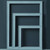 3 in 1 Different Sizes Morandi Color Wooden Photo Frame Series Color Spray Paint Photo Props Photography Background Ornaments(Normal  Blue)