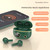 PRO100 TWS Bluetooth 5.2 Noise Canceling Waterproof Earphones 9D Stereo Sports Headphone with Charging Case(Green)