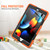 For iPad 10.2 2021 / 2020 / 2019 Shockproof Colorful Silicone + PC Protective Case with Holder & Pen Slot(Orange)